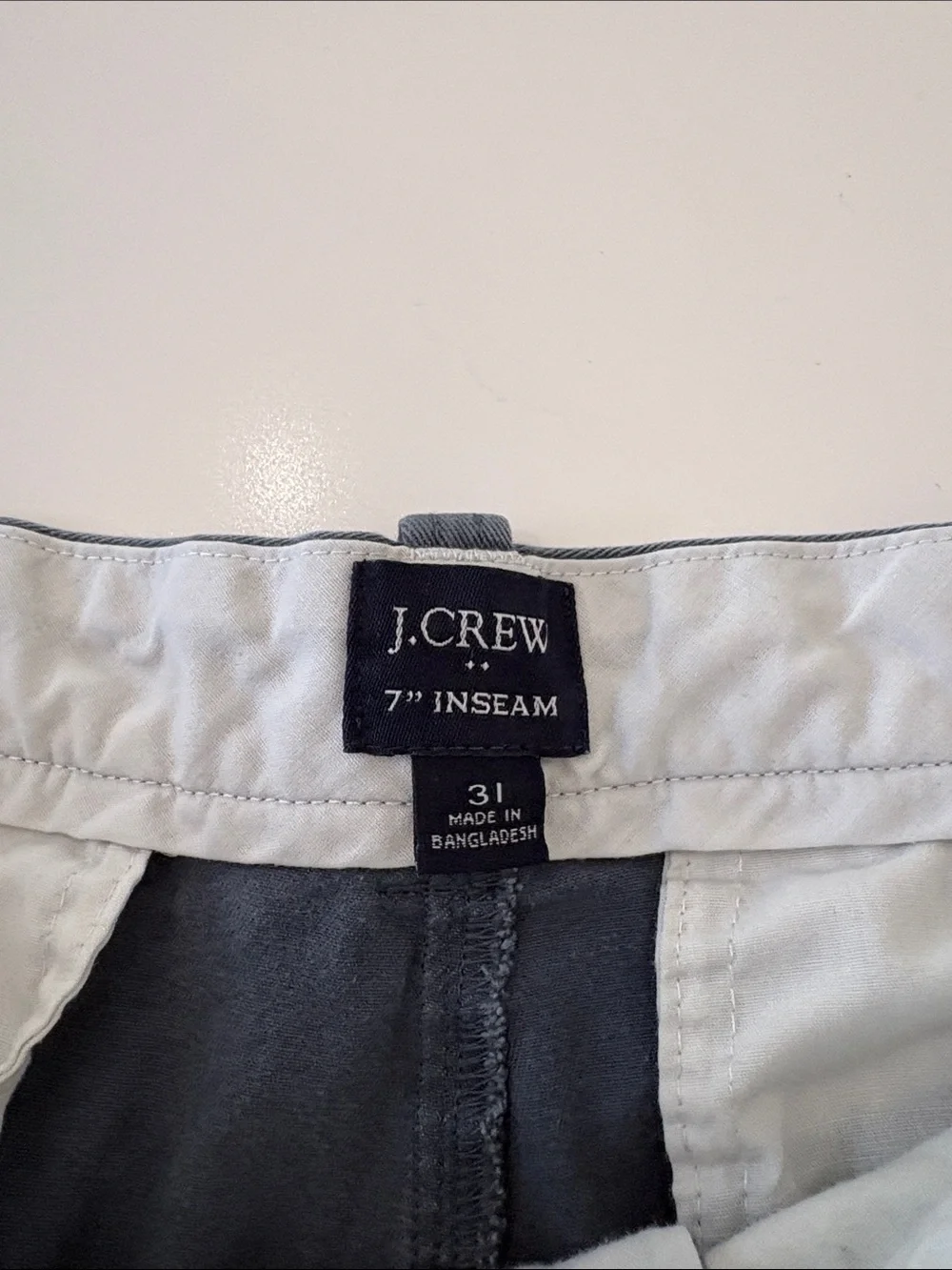 J. Crew Men’s Flat Front Shorts — Green, Blue, Light Gray